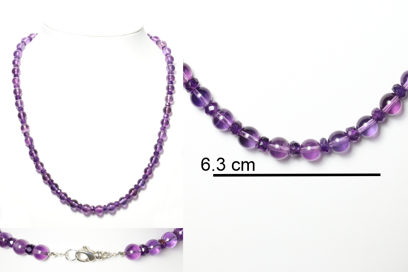 Amethyst/ss necklaces